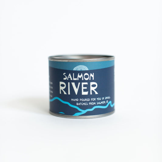 Salmon River camp tin